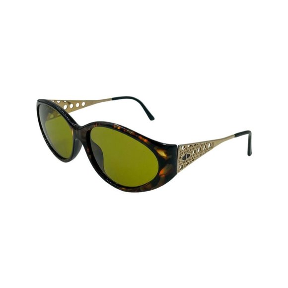 90\'s/Y2K Wrap Around Cat Eye Christian Dior Optyl Sunglasses Eyewear Tortoise main image 4